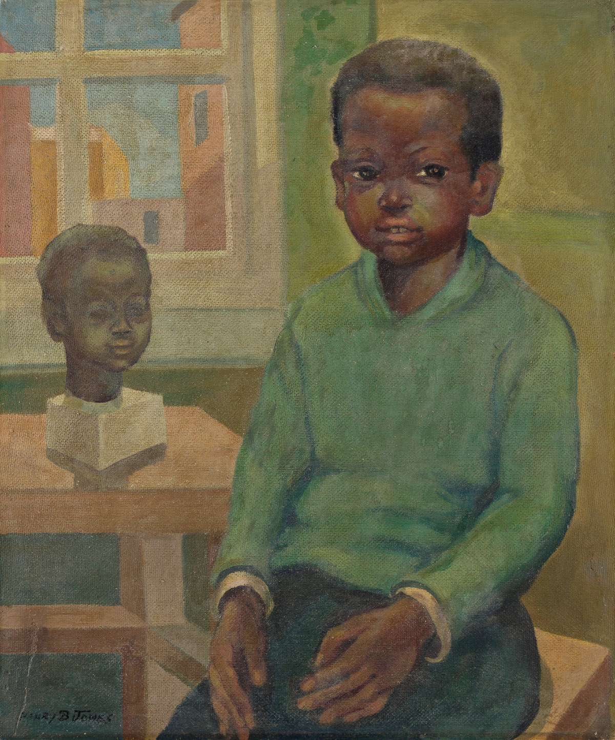 HENRY BOZEMAN JONES (1889 - 1973) Portrait of a Young Boy.